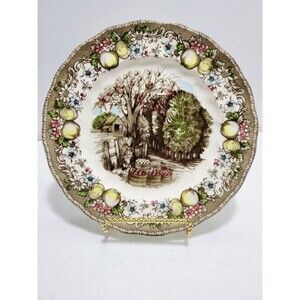 Johnson Brothers The Friendly Village Apples Accent Lunch Salad Plate 8.5"